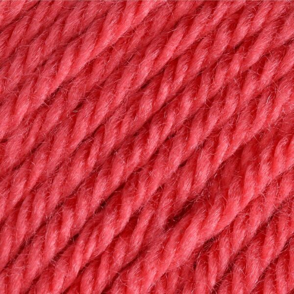 Soft red bernat satin yarn