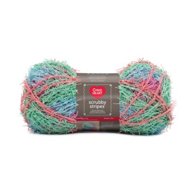 Calypso red heart scrubby stripes ball scaled