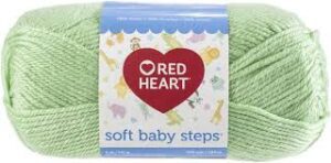 Baby green red heart soft baby steps