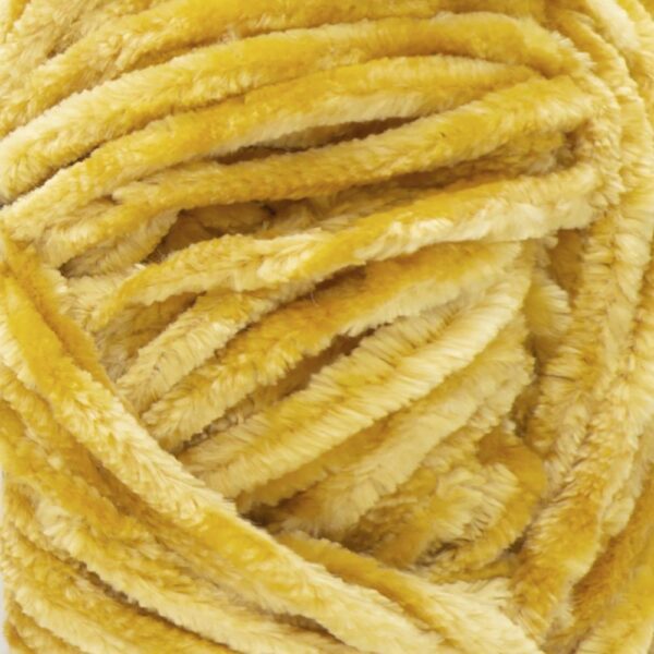 Golden moss bernat velvet yarn