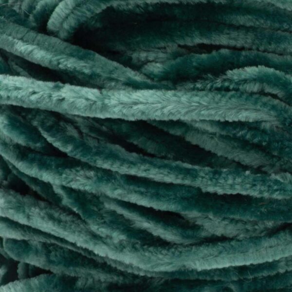 Pine green bernat velvet yarn