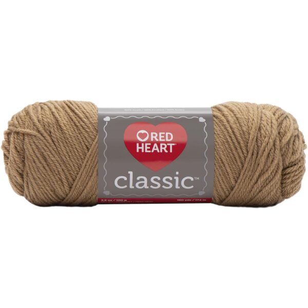 Warm brown red heart classic