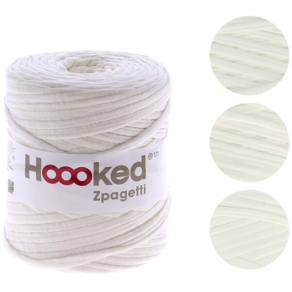 Ivory white hoooked zpagetti yarn