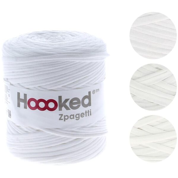 Lily white hoooked zpagetti yarn