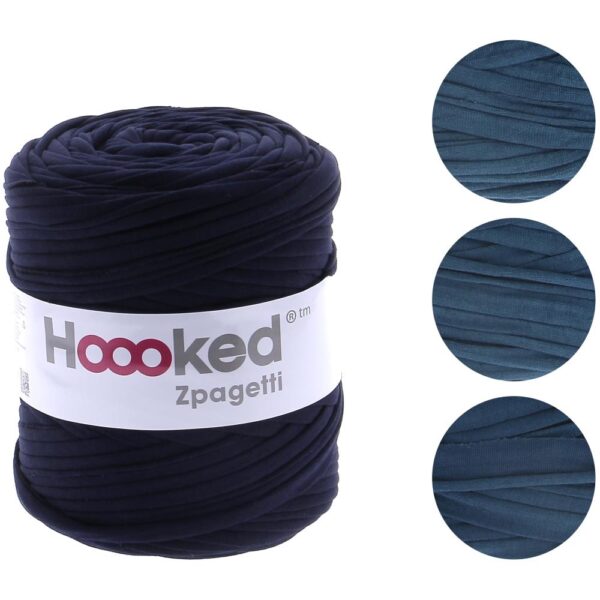 Sailor blue hoooked zpagetti yarn