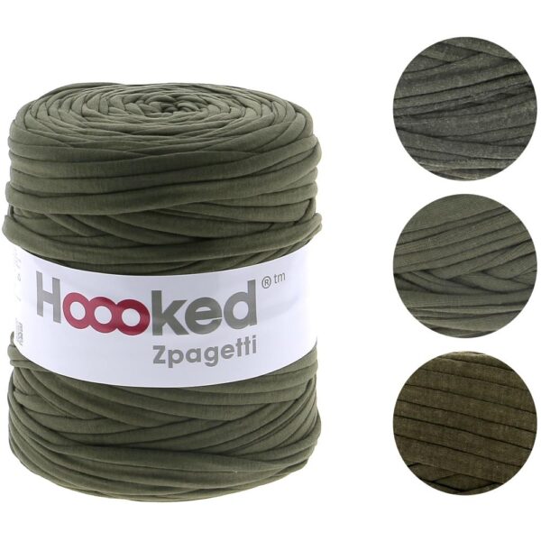 Vineyard green hoooked zpagetti yarn