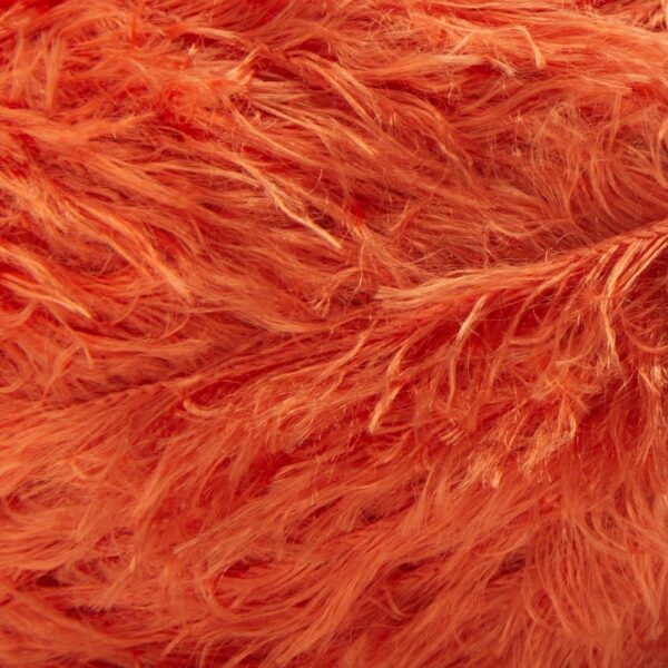 Bright orange premier eyelash yarn