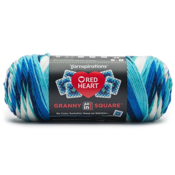 Frigid red heart granny square yarn