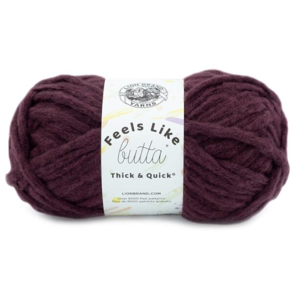 Lion brand feels like butta thick & quick yarn