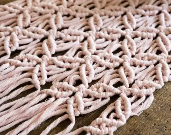 Lion brand mac-re-me yarn - macrame crafts - american yarns