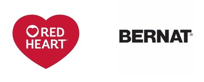 Red heart & bernat logos