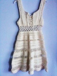 Knitted summer dress