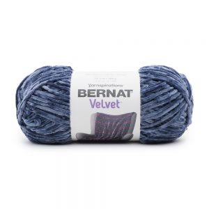 Bernat velvet yarn - indigo