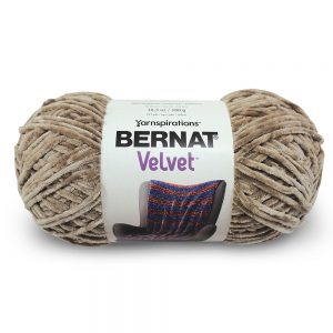 Bernat velvet yarn -mushroom