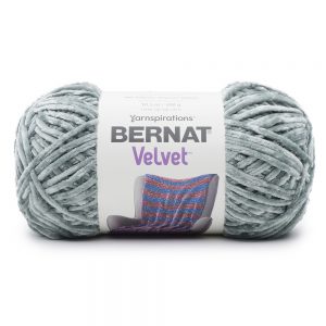 Bernat velvet yarn - smokey green
