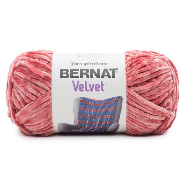 Bernat velvet yarn - terracota rose