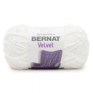 Bernat velvet yarn - white sand