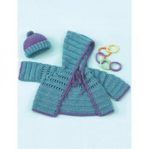 Caron simply soft baby hoodie and hat