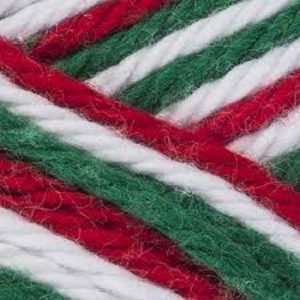 Christmas - red heart scrubby smoothie yarn