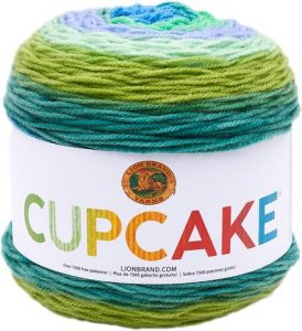 Forest path lion brand cupcakes yarn