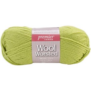 Gecko green - wool worsted