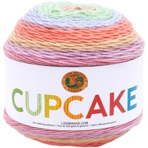Gelato lion brand cupcakes yarn