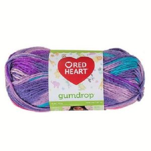 Grape red heart gumdrop yarn