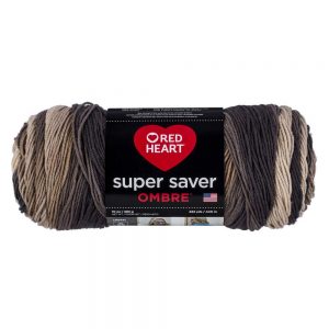 Hickory - red heart super saver ombre yarn