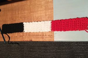 Crochet basket handle pattern