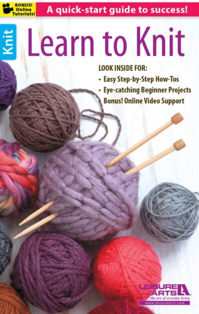 Learn to knit leisure arts
