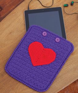 Crochet ipad sleeve - red heart yarns