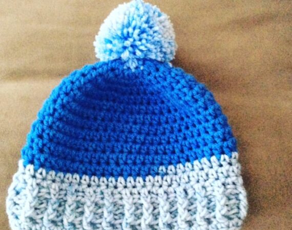 Mason baby Beanie blue