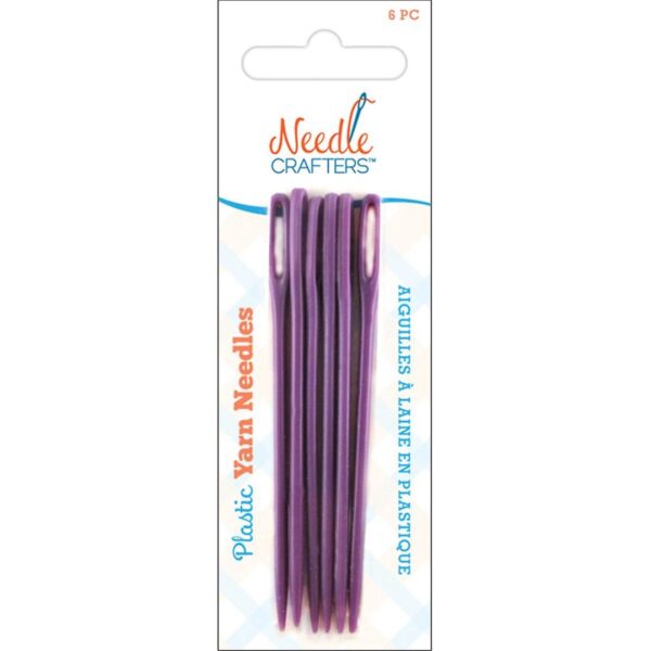 Needlecrafters plastic yarn finishing needles 6-pkg