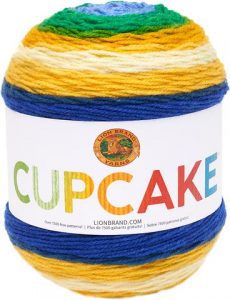 Pot of gold lion brand cupcakes yarn