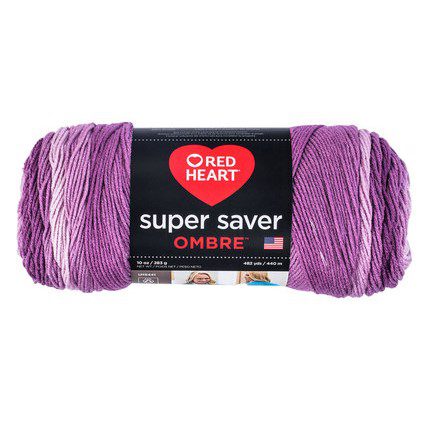Purple - red heart super saver ombre yarn