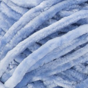 Smokey blue bernat velvet yarn 1