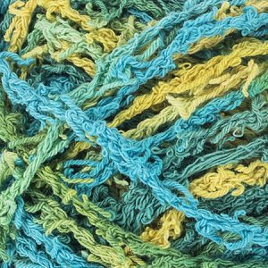 Tranquil print scrubby cotton yarn