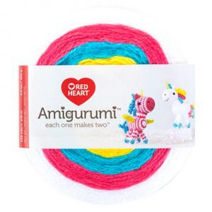 Unicorn - red heart amigurumi yarn