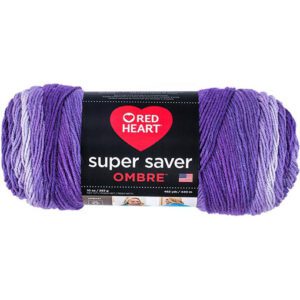 Violet - red heart super saver ombre yarn