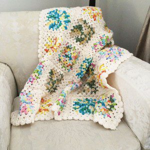 Blanket multicoloured for babies