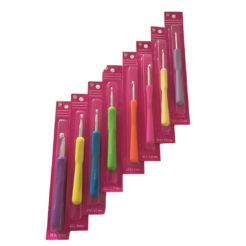 boye ergonomic crochet hooks in many different colours