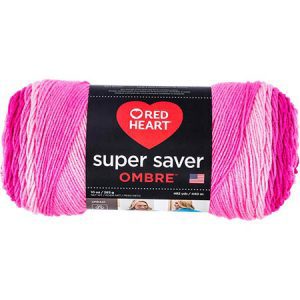 Jazzy red heart super saver ombre yarn