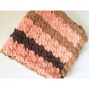Marshmallow pattern pet blanket pink