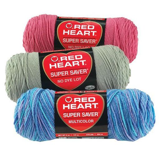 Minty Red Heart Super Saver Yarn