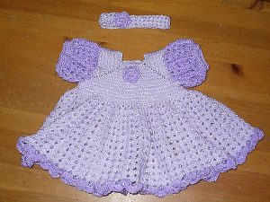 Ruffled baby dress pattern
